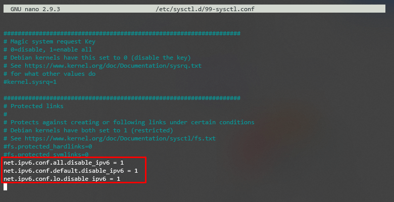 Adding Command-Lines to disable IPv6