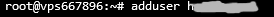 Creating a User