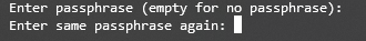 Inserting Paraphrase for SSH Keys