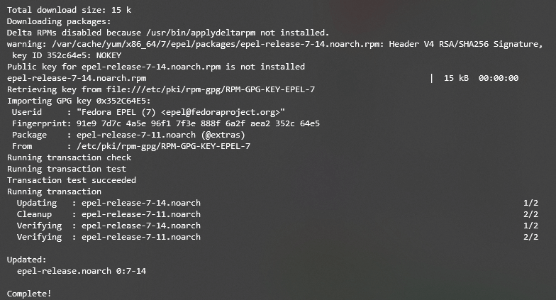 Installing EPEL