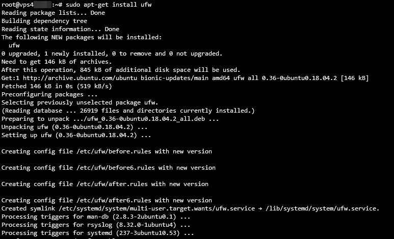 Installing UFW Firewall