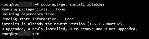 Installing IP-tables